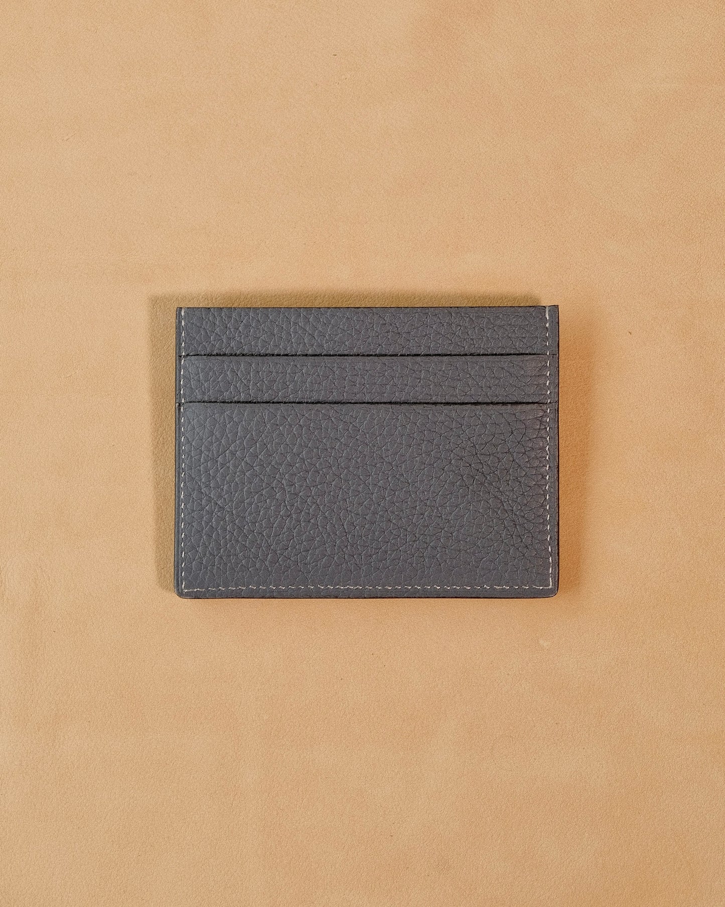 Porte carte - BETIKOA en cuir - couleur Gris