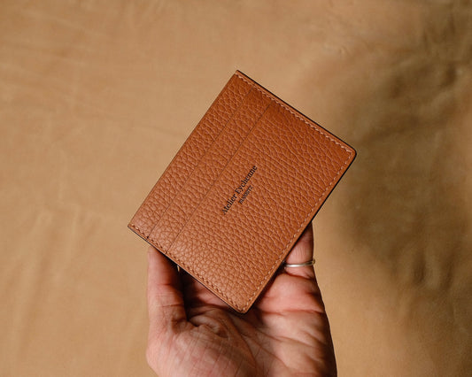 Porte carte Betikoa couleur Marron clair - Atelier Eychenne