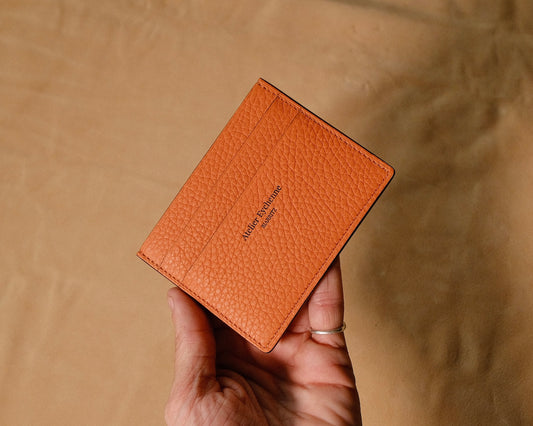 Porte carte Betikoa couleur Orange - Atelier Eychenne