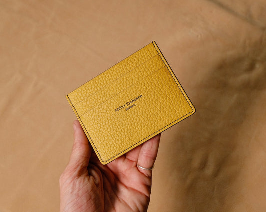 Porte carte Betikoa couleur Poussin - Atelier Eychenne