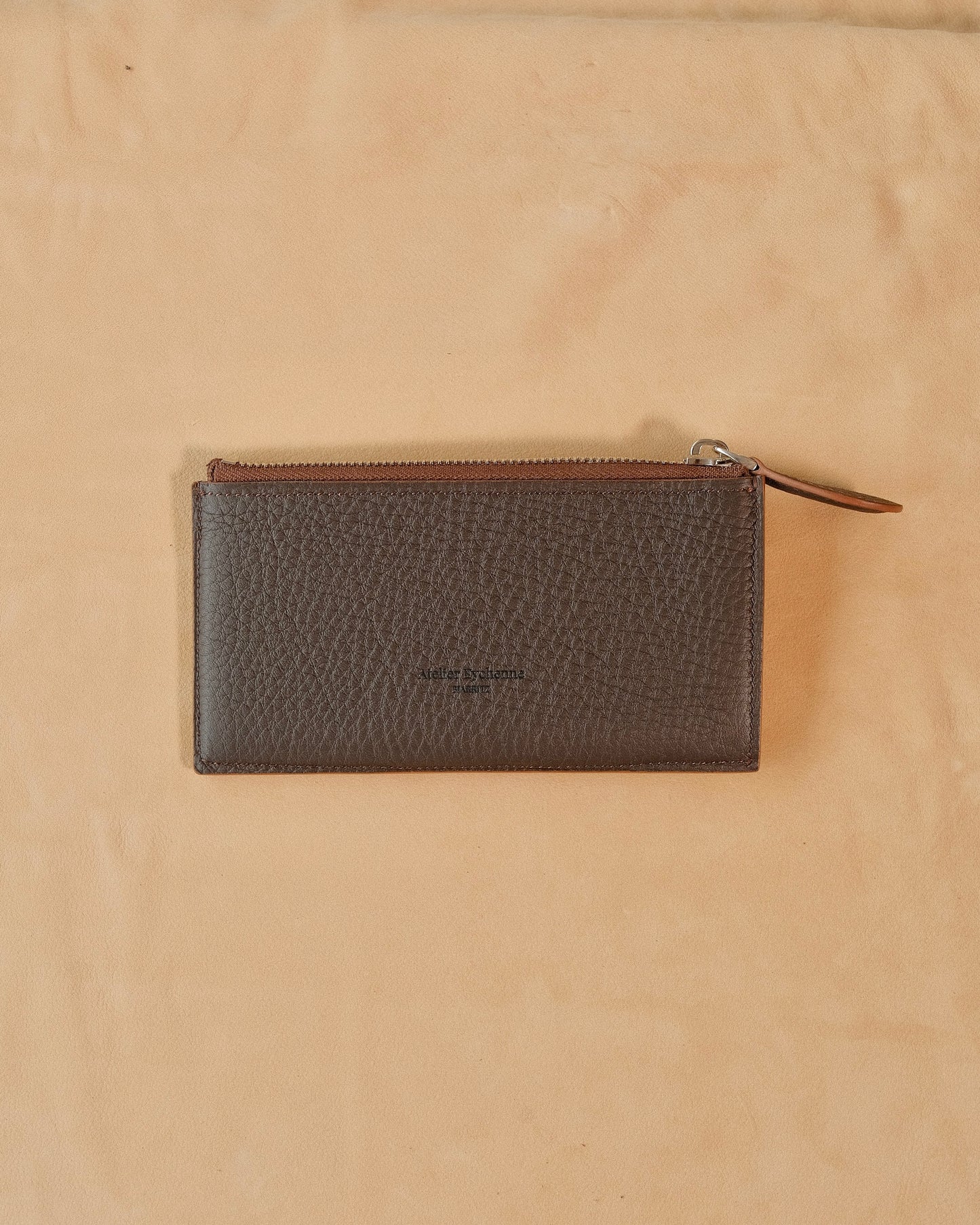 Porte carte - SENDOA en cuir - couleur Ébène
