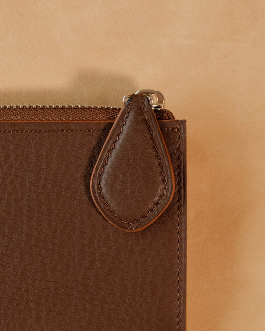 Porte carte - SENDOA en cuir - couleur Chocolat