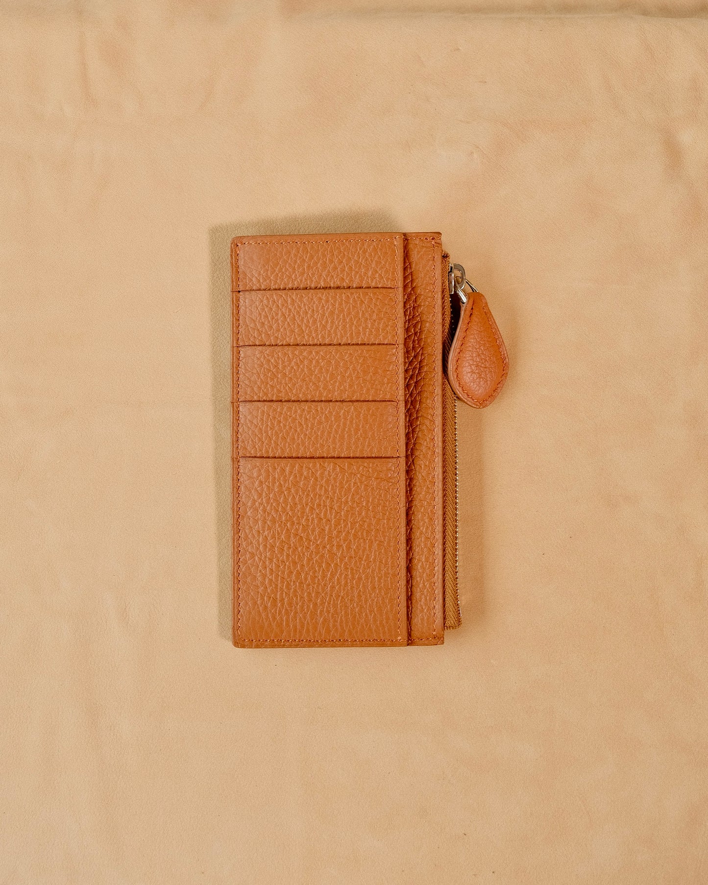 Porte carte - SENDOA en cuir - couleur Fauve