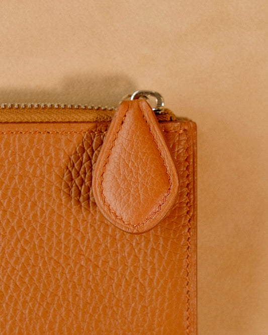 Porte carte - SENDOA en cuir - couleur Fauve