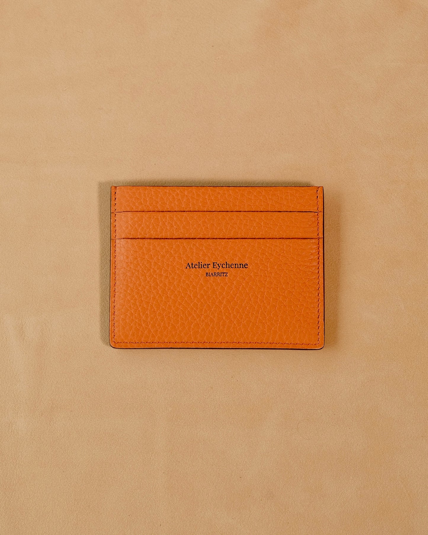 Porte carte Betikoa couleur Orange - Atelier Eychenne