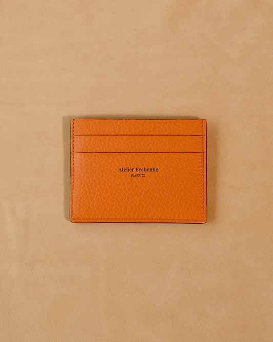 Porte carte Betikoa couleur Orange - Atelier Eychenne