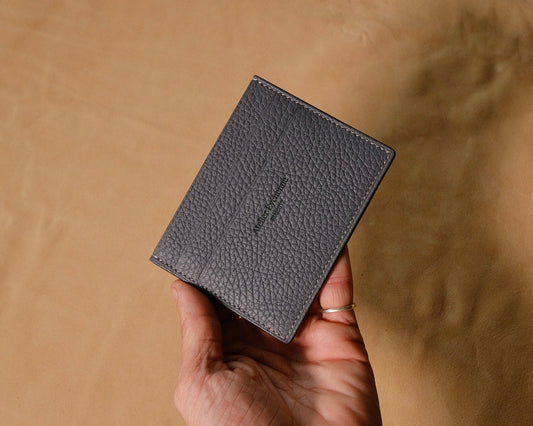 Porte carte - BETIKOA en cuir - couleur Gris