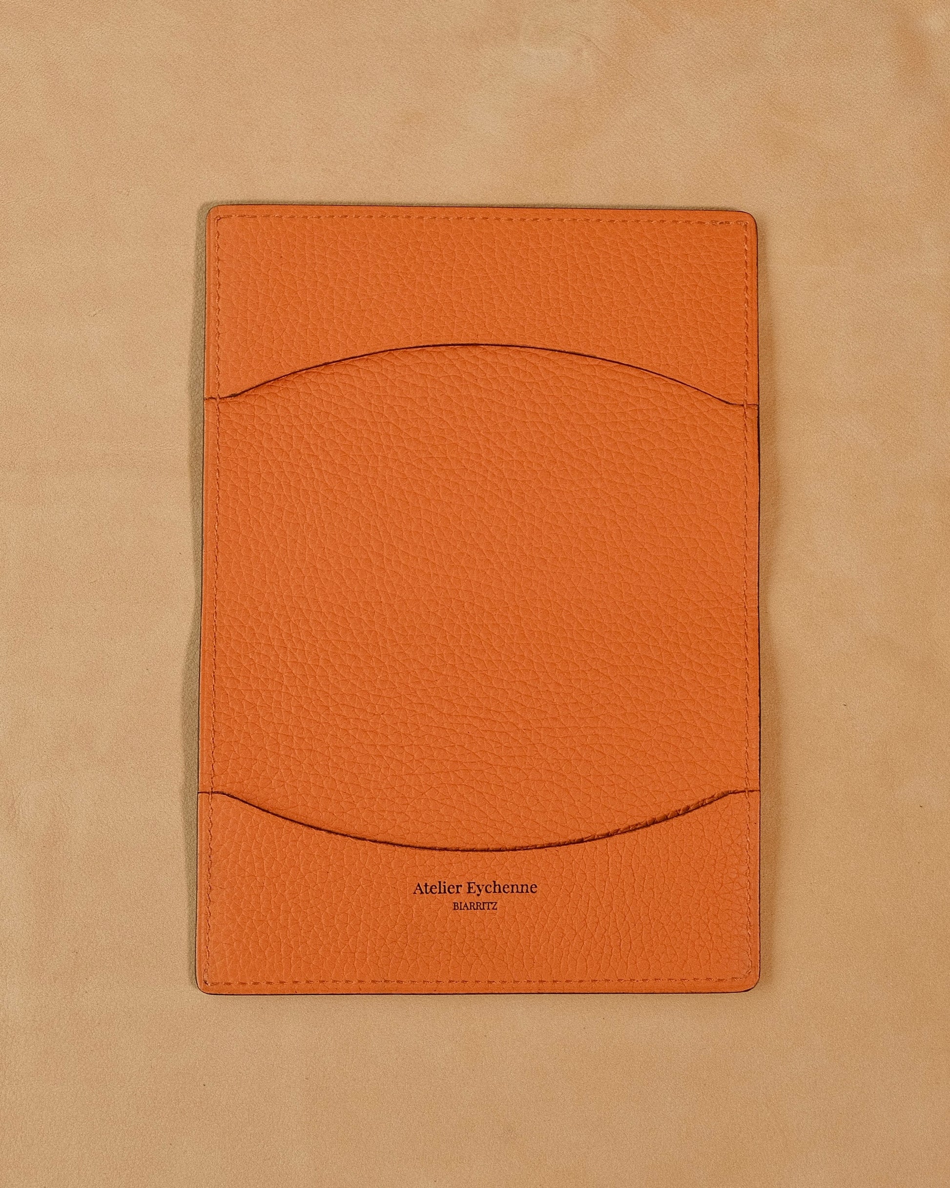 Protège passeport couleur Orange - Atelier Eychenne